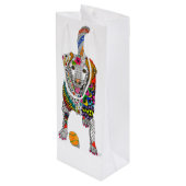 Sac à vin Labrador jaune (personnalisable) (Dos Angle)