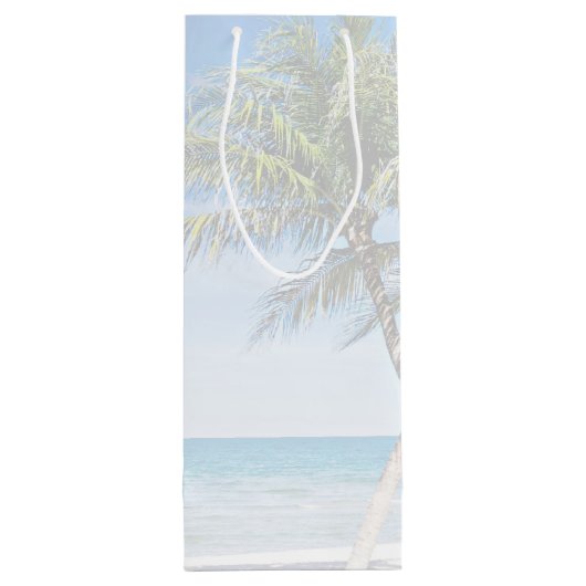 Sac à vin Mariage Palmiers (Dos)