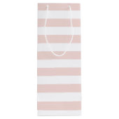 Sac à vin personnalisé Pink Strike & Blush Peony (Dos)