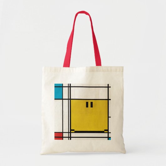 sac à visage joyeux mondrier piet (Devant)