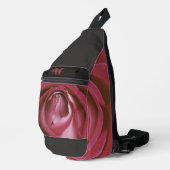 Sac à voile monogramme de fleurs rose florale (Coin droit)