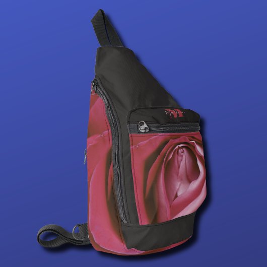 Sac à voile monogramme de fleurs rose florale