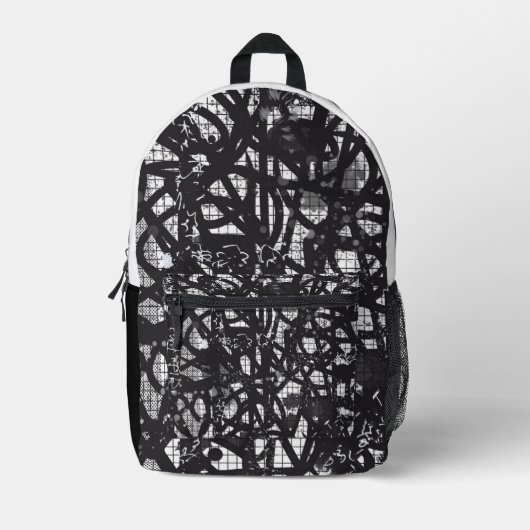 Sac Abstrait noir et blanc (Recto)