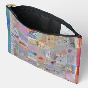 Sac Accessoire Coloré à Motifs Géométriques Patchw