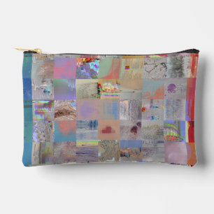 Sac Accessoire Géométrique en Patchwork Traditionn