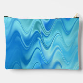 Sac Accessoire Grand Abstrait Bleu Ondulé (Verso)