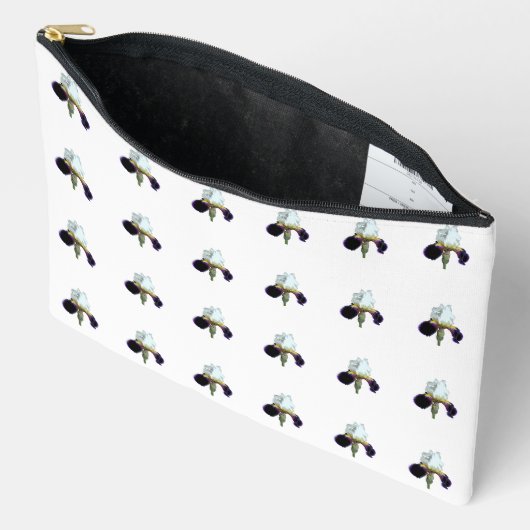 Sac Accessoire Iris Violet et Blanc (Ouvrir)