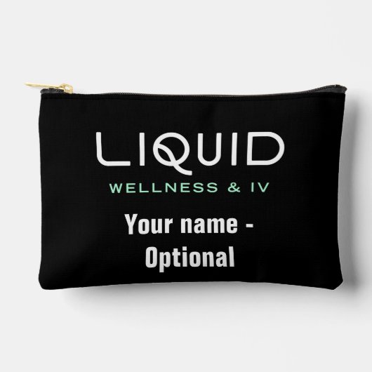 Sac Accessoire Noir Liquid Wellness & IV (Recto)