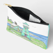Sac Accessoire Petit Phare Turquoise (Ouvrir)