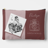 Sac Accessoires de Maquillage Chic Mauve (Recto)