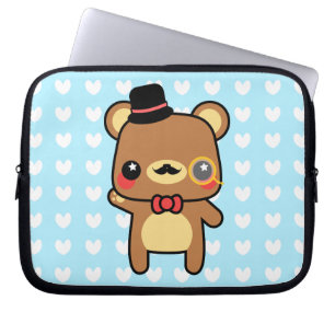 Sac adorable d'ordinateur portable de moustache