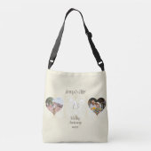 Sac Ajustable 13e anniversaire de Mariage Coeur dentelé (Dos)