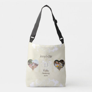 Sac Ajustable 13e anniversaire Mariage HeartCrossbo semblable