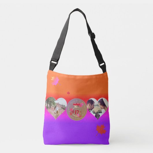 Sac Ajustable 2 Photos17e anniversaire du Mariage (Devant)