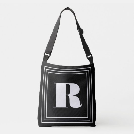 Sac Ajustable 3 monogramme de cadre | Noir et blanc (Devant)