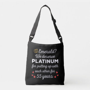 Sac Ajustable 55e anniversaire du Mariage I - Emerald Funny Coup