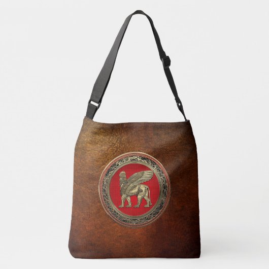 Sac Ajustable [600] Lion ailé assyrien - Lamassu d'or (Dos)