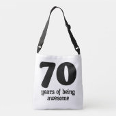 Sac Ajustable 70 ans d'être génial (Dos)