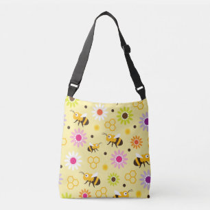 Sac Ajustable Abeille et fleurs
