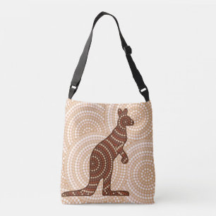 Sac Ajustable Aboriginal kangaroo dot painting