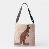 Sac Ajustable Aboriginal kangaroo dot painting (Devant)