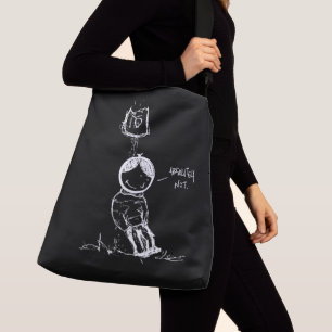 Sac Ajustable Absolument pas/Leaning sur un panneau de rue blanc