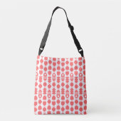 Sac Ajustable Abstrait 140823 - Rose tropical sur blanc (Dos)