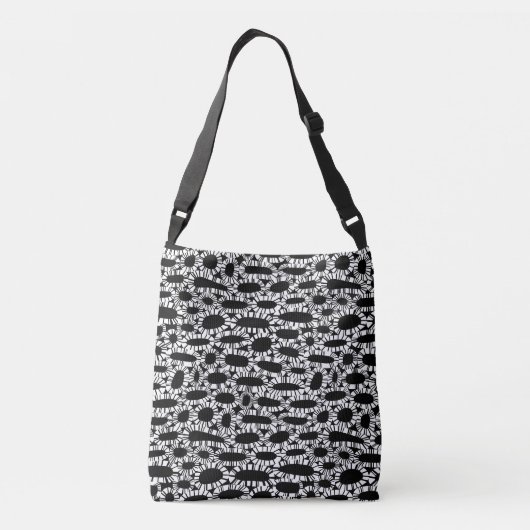 Sac Ajustable Abstrait 250923 - Blanc sur noir (Dos)