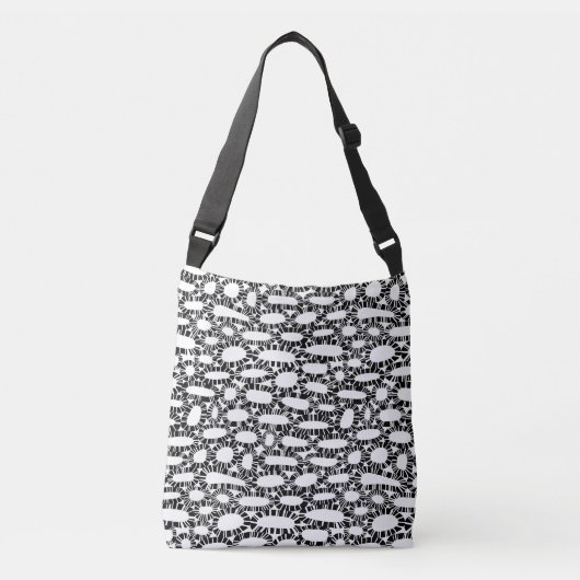 Sac Ajustable Abstrait 250923 - Noir sur blanc (Devant)