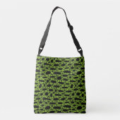 Sac Ajustable Abstrait 250923 - Vert Martien sur Noir (Dos)