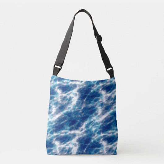 Sac Ajustable Abstrait bleu et blanc (Devant)