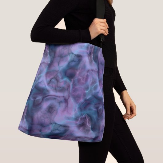 Sac Ajustable Abstrait bleu et violet (De près)