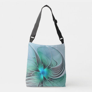 Sac Ajustable Abstrait De Bleu, Art Fractal Moderne