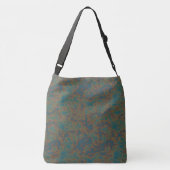 Sac Ajustable Abstrait de rouille turquoise (Dos)