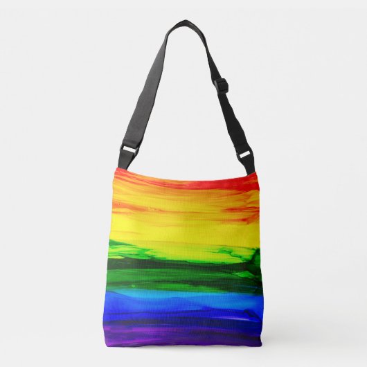 Sac Ajustable Abstrait d'encre d'alcool arc-en-ciel (Devant)