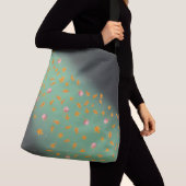 Sac Ajustable Abstrait lune feuilles d'automne roses (De près)