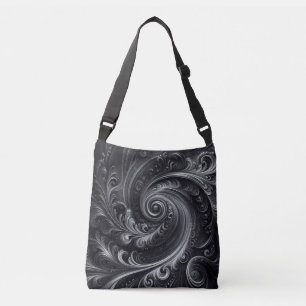 Sac Ajustable Abstrait Moderne Simple Fléchage noir et blanc