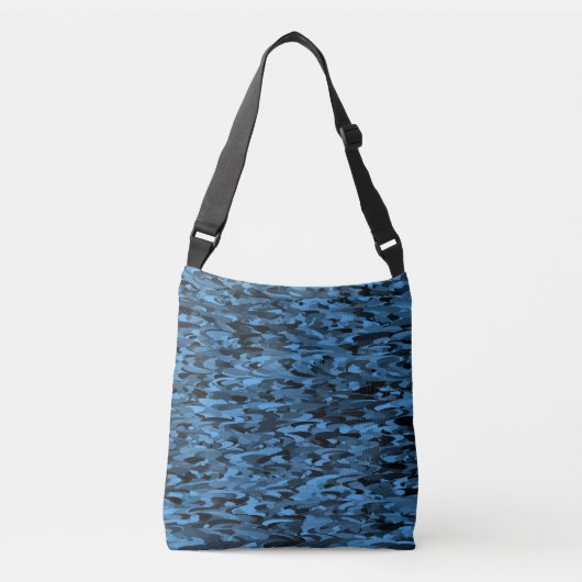 Sac Ajustable Abstrait Motif bleu noir (Devant)