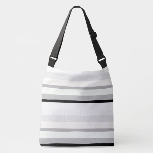 Sac Ajustable Abstrait noir, blanc et vert (Devant)