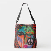 Sac Ajustable Abstrait Original Art de la Paix (Dos)