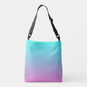 Sac Ajustable abstrait rose cinglé bleu turquoise ombre (Dos)