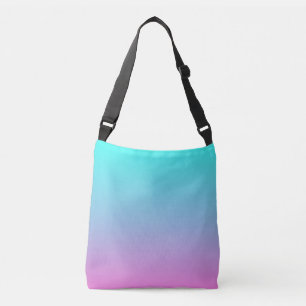 Sac Ajustable abstrait rose cinglé bleu turquoise ombre