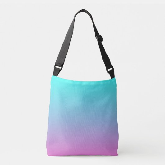 Sac Ajustable abstrait rose cinglé bleu turquoise ombre (Devant)
