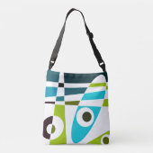 Sac Ajustable Abstrait Surf Olive Blue Turquoise Planner (Dos)