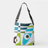 Sac Ajustable Abstrait Surf Olive Blue Turquoise Planner (Devant)
