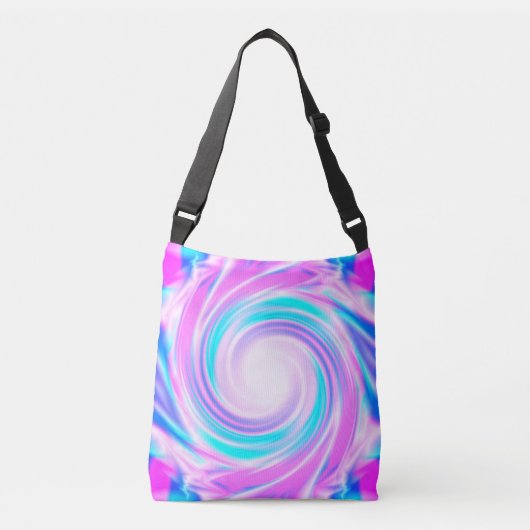 Sac Ajustable Abstrait tourbillon pastel violet couleurs imprime (Devant)