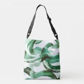 Sac Ajustable Abstrait Traits de Pinceau Vert Minimal Moderne (Dos)