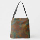 Sac Ajustable Abstrait turquoise et rouille (Dos)