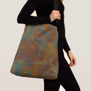 Sac Ajustable Abstrait turquoise et rouille