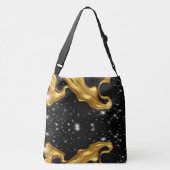 Sac Ajustable Achempong : Le Cosmos Doré | Abstrait Monochrome (Dos)